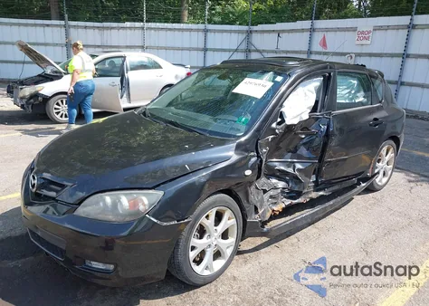 2007 Mazda Mazda3 S Grand Touring z USA, uszkodzony, nr VIN JM1BK343671668219